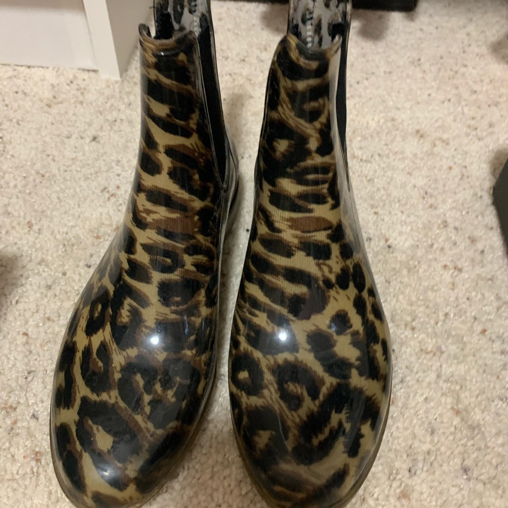 J Crew Leopard Chelsea Boot